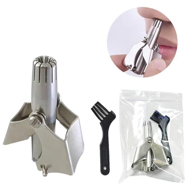 6-Pack Stainless Steel Manual Nose Hair Trimmer