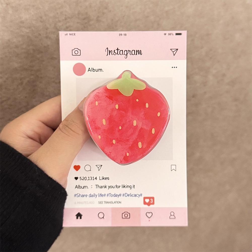 Cute Red Strawberry Magnetic Holder Griptok Phone Stand Holder Support
