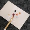 50Pcs 7.5*5Cm Disposable Tinting Glue Paper Tearable Nail Toning Palettes Nail Polish Color Mixing Tray Waterproof Display