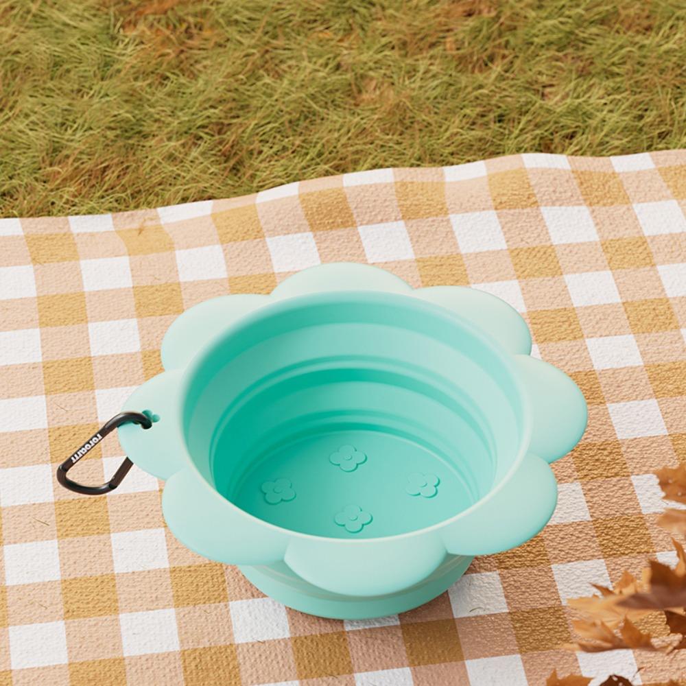 

Flower Shape Puppy Water Food Container Collapsible Feeder Dish Bowl Dog Bowl Pet Supplies