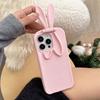 Plush Cartoon Cat Ear Phone Case for iPhone 14/13/12/11/Pro/ProMax - Anti-Fall Protection