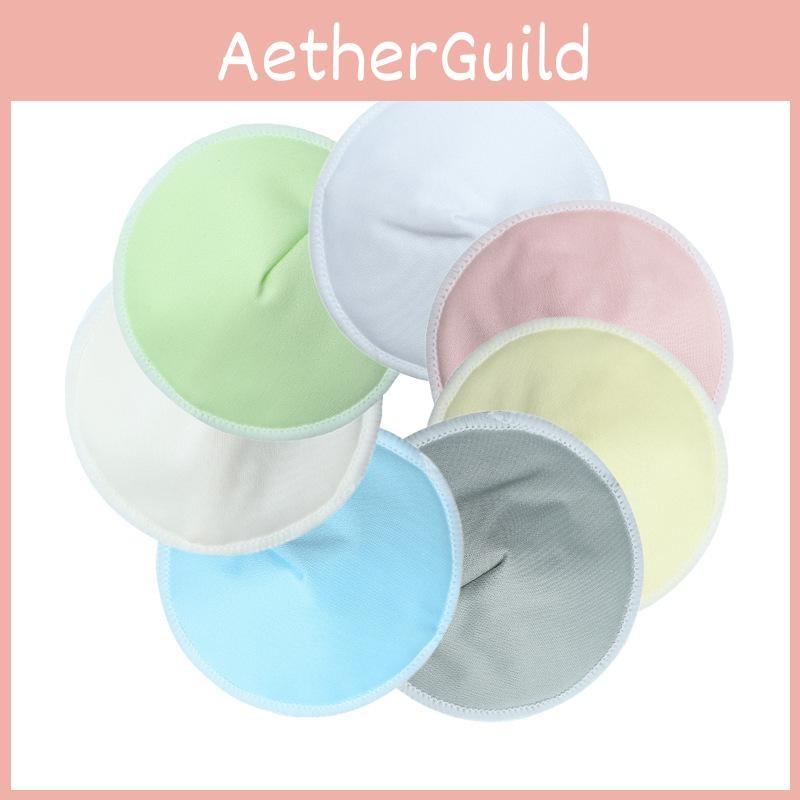 3 Organic Layers Bamboo Fiber Nursing Breast Pad Reusable Washable Breathable