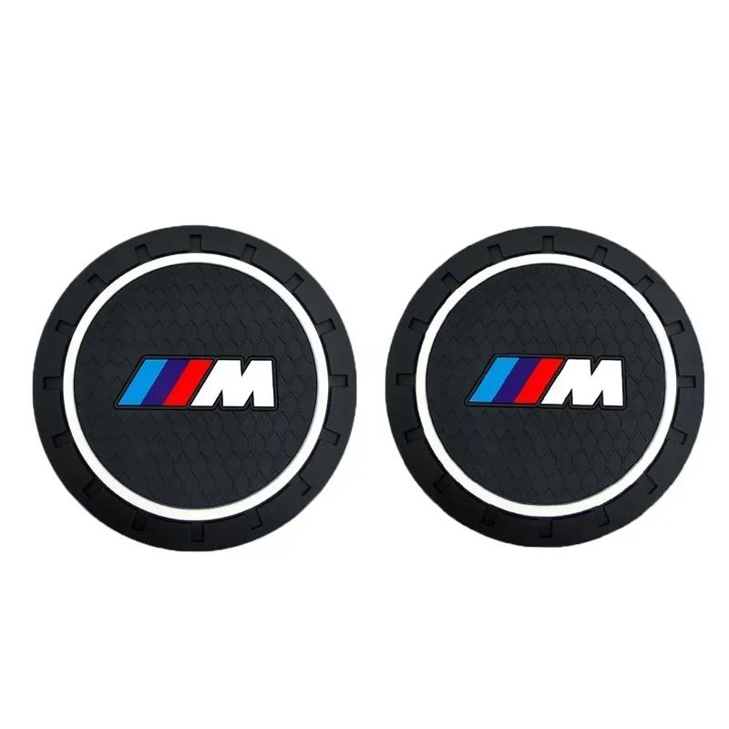 

For BMW 2Pcs Silica Gel Car Coaster Water Cup Anti-slip Pad For BMW X1 X2 X3 X5 X4 X6 X7 G30 G20 G32 G11 G12 F40 F30 F2 Auto Acc