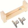 Adjustable Wooden Bracelet Making Kit with U-Shaped Frame - DIY Wristband Knotting Tool U Shaped Wood Frame Bracelet Jig Kit