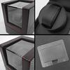 WNJAPAN Watch Winder, Single Automatic Watch Winder, Quiet Operation, Popular Gift, Interior Decor, Carbon Fiber, Black, PU Leather, WM-01CB
