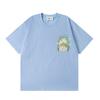 Casablanca Short Sleeve T-Shirt Men Women 2025 Casual Cotton Tee Breathable Antibacterial Loose Fit