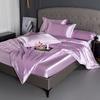 Summer double-sided ice silk mattress four-piece set silky smooth and cool silk three-piece set bed sheet quilt cover light luxury bedding cool