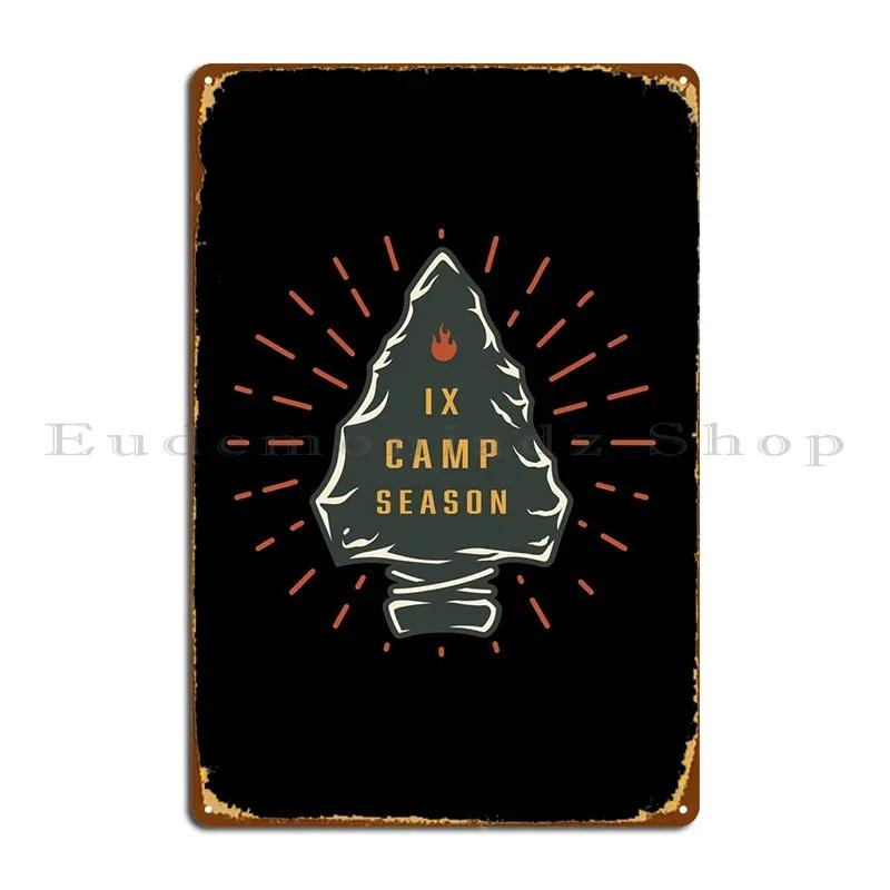Camp Fire Season Metal Plaque Bar Create Club Bar Retro Custom Tin Sign Poster 20x30cm（7.8x11.8inch）
