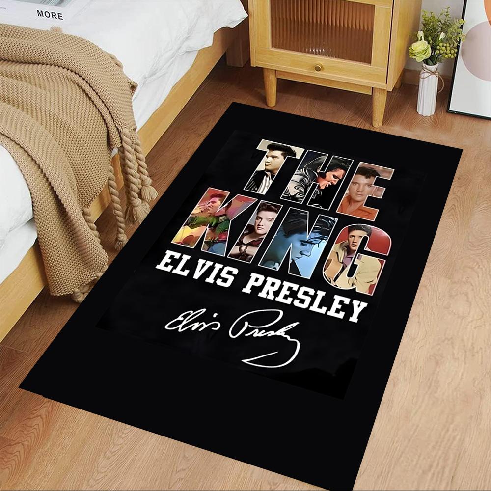 Elvis Presley Floor Mat Suitable for Hallway Balcony Dormitory Study Room Antislip Carpet Anime Office Decor Perfect Gift for Women/Men