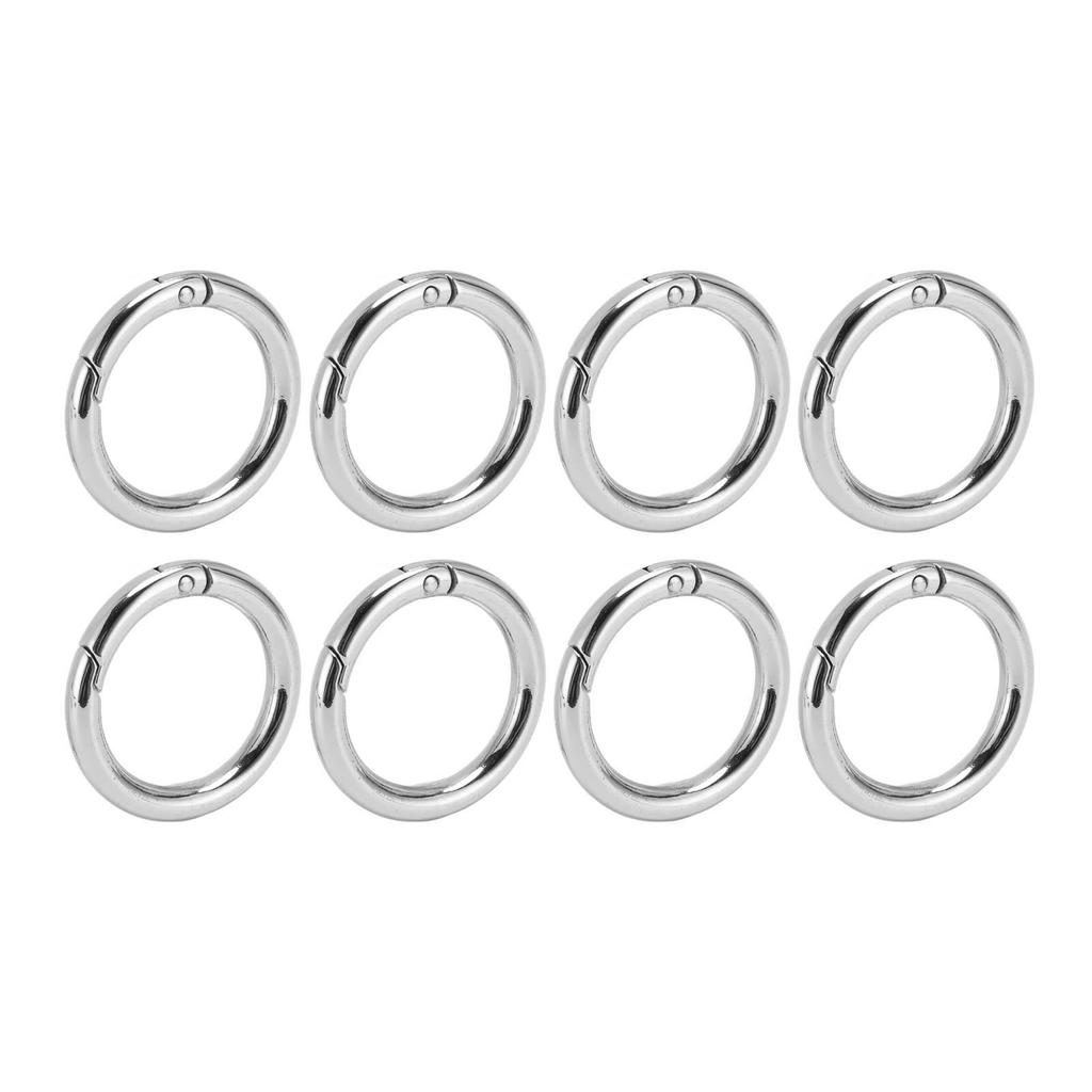 20Pcs Spring O Rings 1.69in Diameter 0.24in Thick Strong Copper Secure Closure Spring Buckles for Purse Bag Jewelry