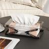 Plastic Telescopic Tissue Box Square Napkin Holder Container Wet Tissue Paper Dispenser Case Modern Home Car Organizer Decora