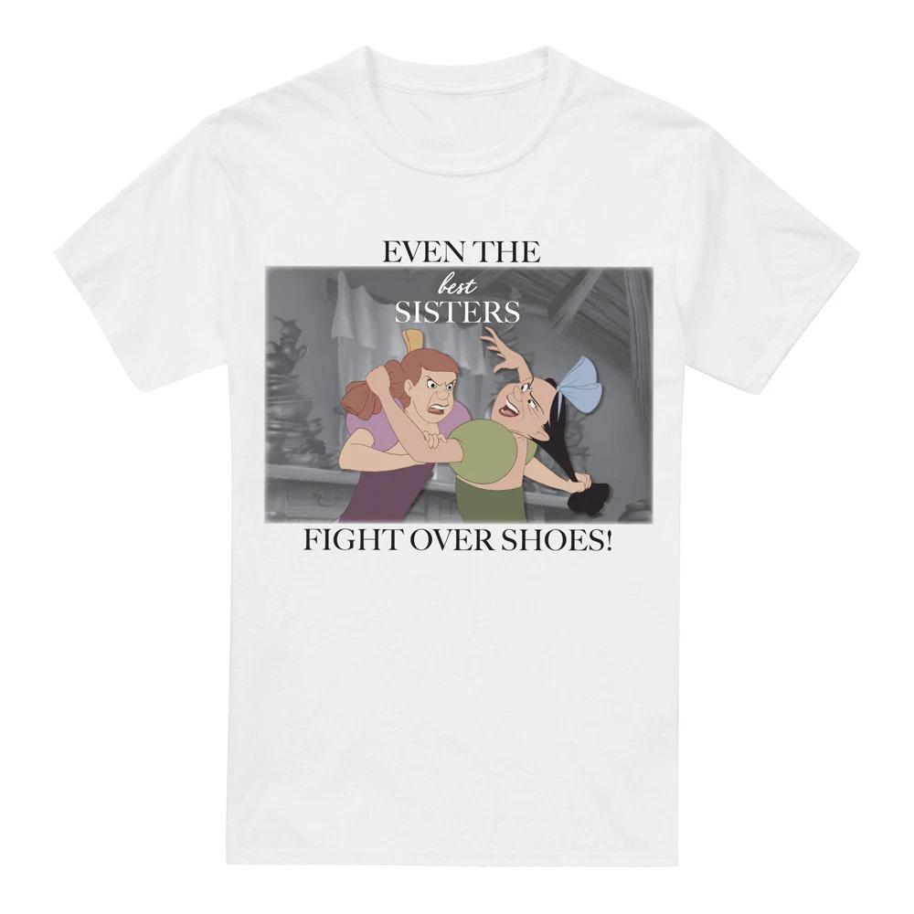 

Cinderella Even The Best Sisters With Anastasia and Drizella 100% Cotton T-shirt Mens Tees Top , White S