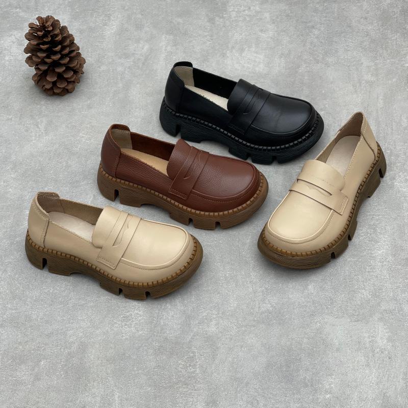 New Style Platform Shoes - Flat Platform Round-toe Casual Women's Single Shoes