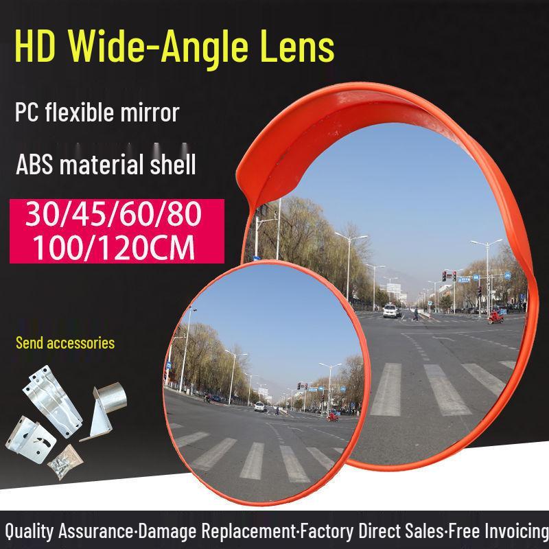 80cm Outdoor Convex Traffic Safety Mirror for Intersection Blind Spots