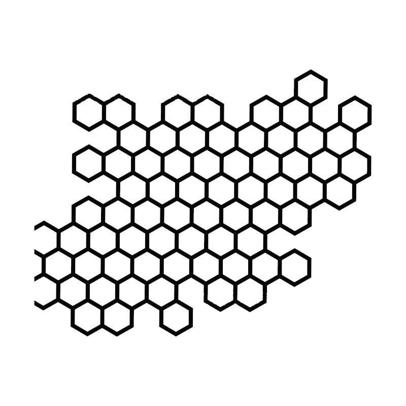 Car DIY Honeycomb Sticker Auto 6 Colors Car StylingTaillight Hollow Fashion Decals Decoration Wrap Film Sticker Decor 12x15cm