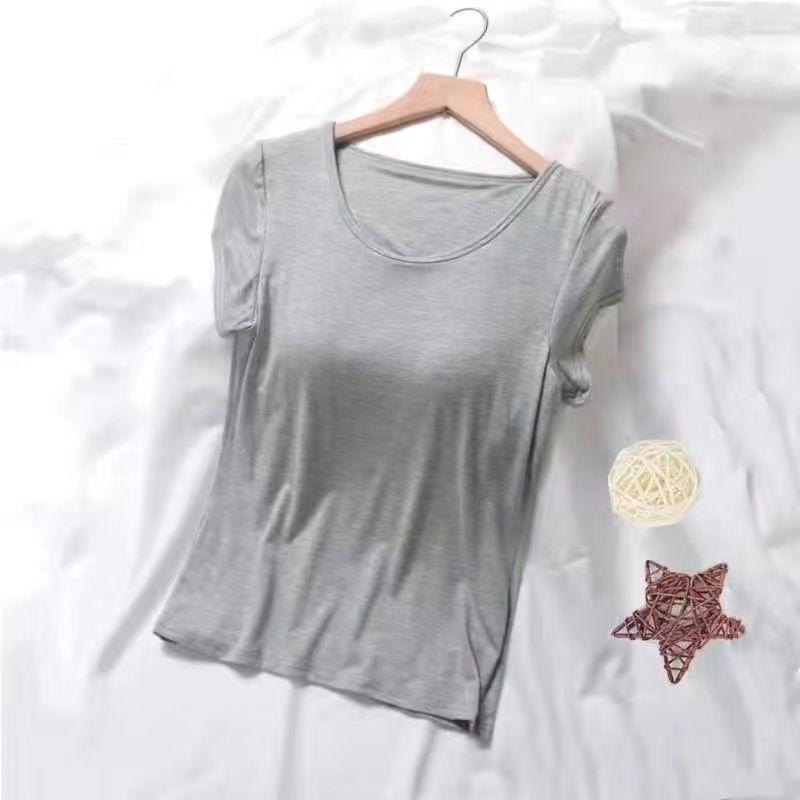Damen Einfarbig Brustpolster Cup One Damen Tank Top Unterwäsche Übergröße