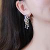 ins zircon unicorn earrings temperament stud earrings light luxury earrings