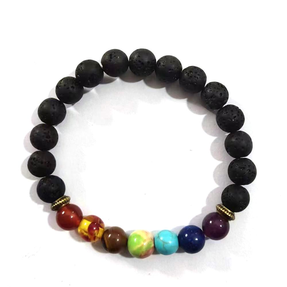 Volcanic Stone Natural Stone Agate Stone Beaded Bracelet Bracelet