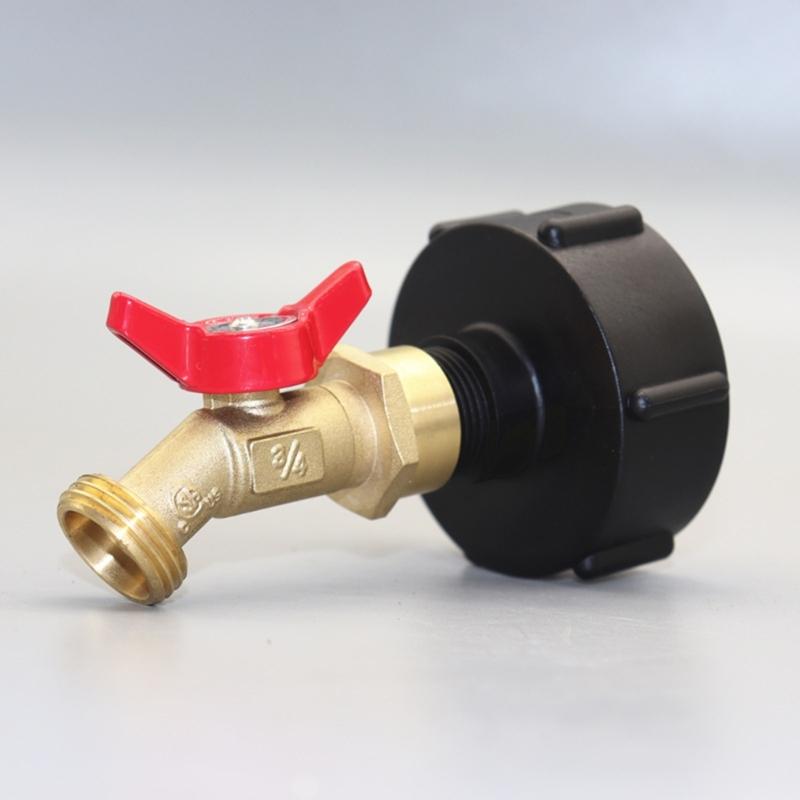 Quick Connectors Brass Hose Faucet Adapter Set For IBC Container Seamlessly Camlocks To Standard Hose Attachments