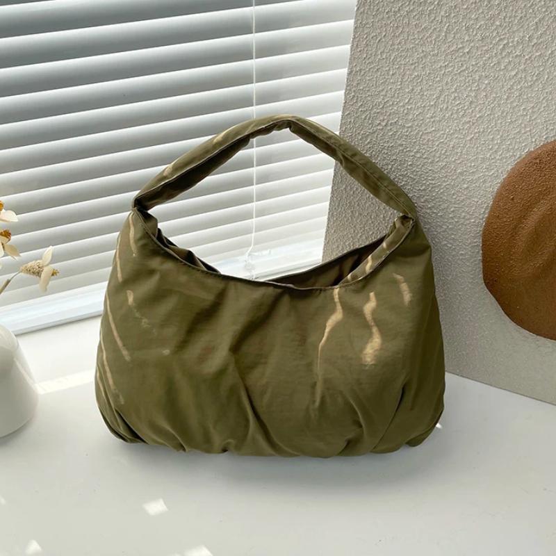 Casual Solid Color Nyl Simplicity Women's Top-Handle Bags 2026 Large Capacity Sewing Thread Versatile Shoulder Bags