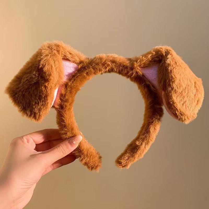 

Plush Capybara Headbands Cartoon Kawaii Hair Hoop Headpiece Washing Face Hair Accessories as the picture
