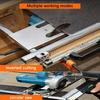 Adjustable Circular Saw Guide Rail for Woodworking and Edge Locator of Electric Cutting Machine with Clamping Mechanism