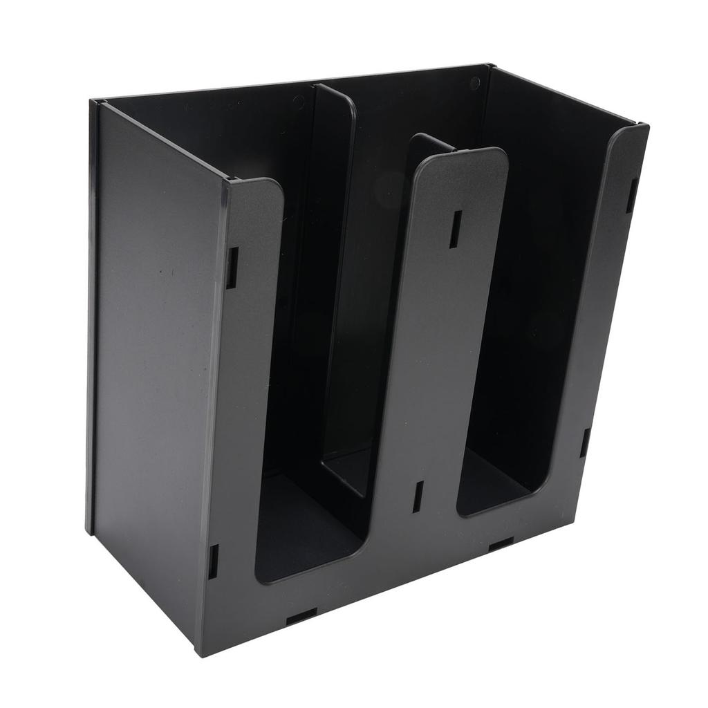Paper Cup Dispenser Acrylic Coffee Cup Storage Organizer Holder with 2 Compartments for Countertop Kitchen Coffee Shop