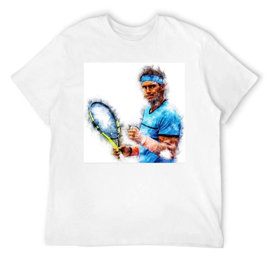 Koszulka Rafaela Nadala letni top figurki anime letnie topy ubrania koszulki dla mężczyzn duże i wysokie