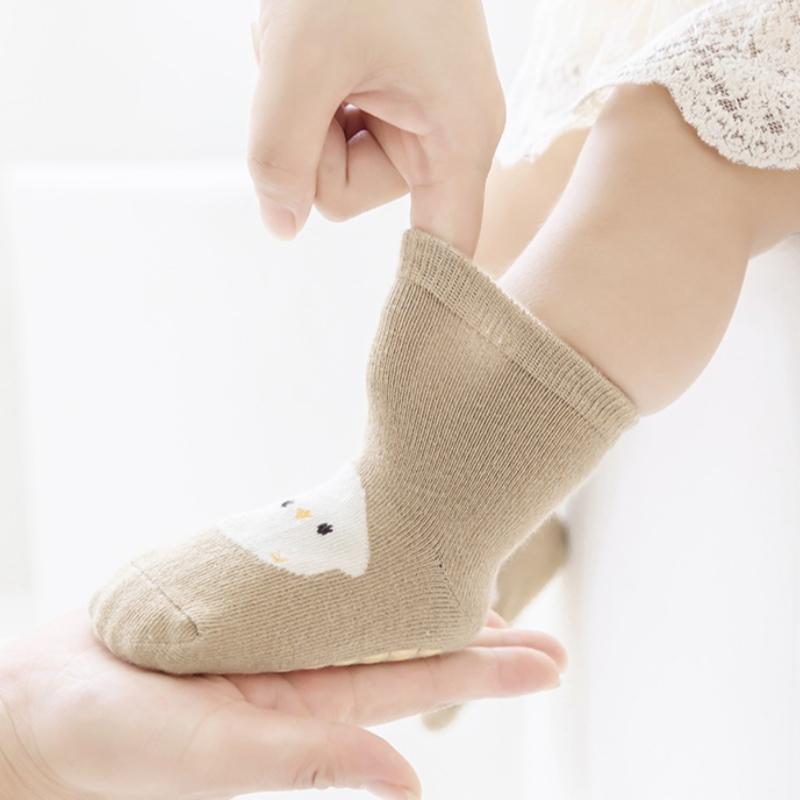 Baby Girls Socks Anti Slip Cotton Print Non-slip Toddler Floor Socks for Boys Cartoon Kids 0-5Years Autumn Winter