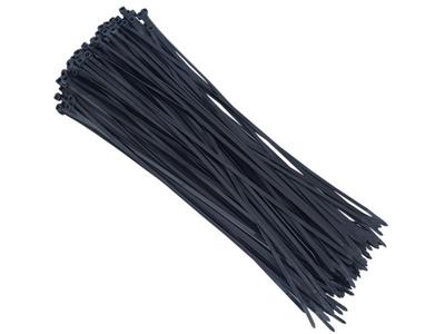 Braçadeiras de cabo de nylon 300x3,6 mm, pretas, 100 unidades