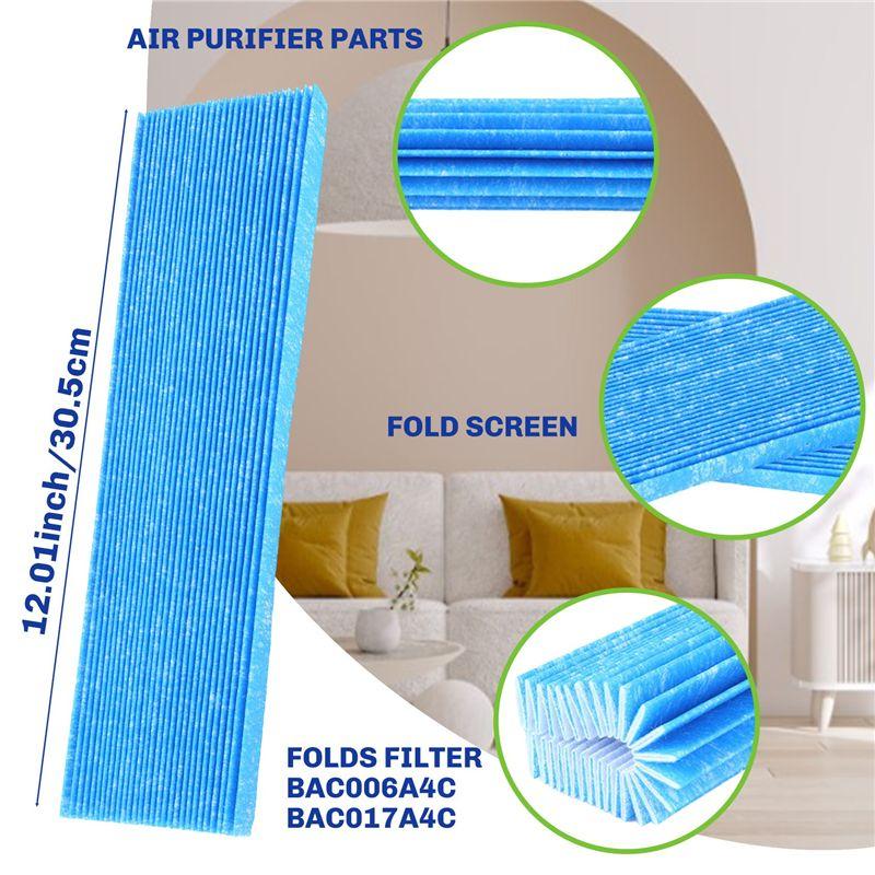 AAAF 6Pcs Air Purifier Parts Filter For Daikin Mc70kmv2 Series Mc70kmv2n Mc70kmv2r Mc70kmv2a Mc70kmv2k Mc709mv2 Kac998a4 Filters