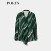 PORTS Women's Fall/Winter Printed Tie-Neck Blouse