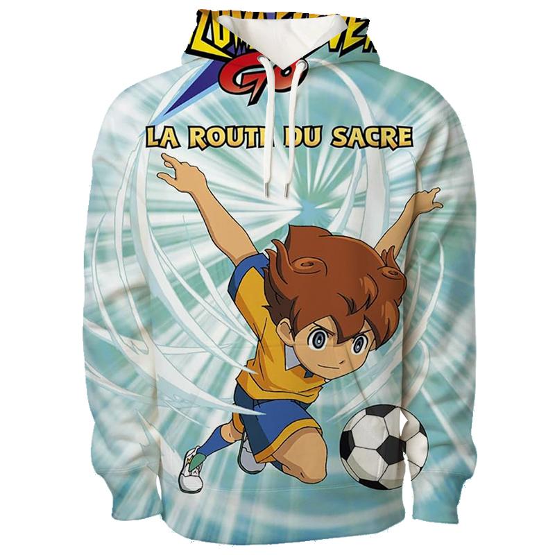 

Inazuma Eleven Cosplay Hoodies 3D Shuuya Gouenshi Print Sports Pullover Children s Sweatshirt Autumn/Winter Outdoor Y2k Tracksuit 100