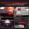 Car LED Rear Bumper Lamp Brake Light Reflector For Honda JAZZ Fit 10-13 CRZ CRV Acura TSX Odyssey 15-23 Taillight Fog Signal