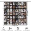 Unframed Cat Memes Shower Curtain Funny Pet Lover Gift Bathroom Decor Washable Waterproof Home Decor Unique Artistic Pattern Nov
