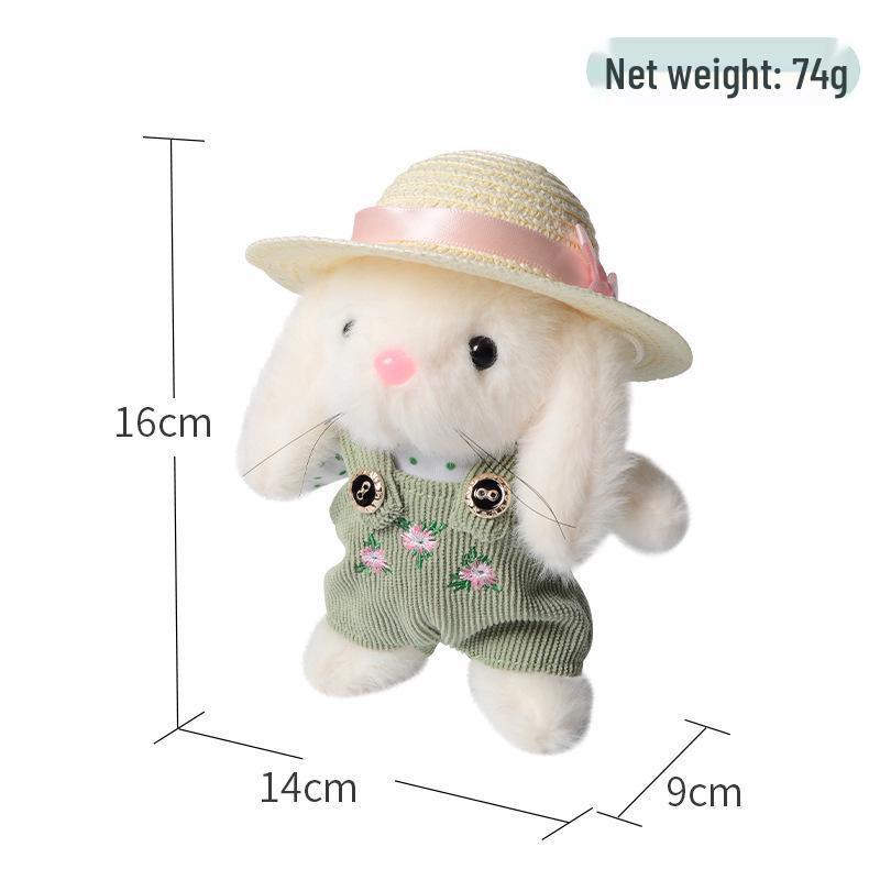 

Очаровательная плюшевая игрушка Кролик-садовник - Идеальный подарок для девочек 14 cm