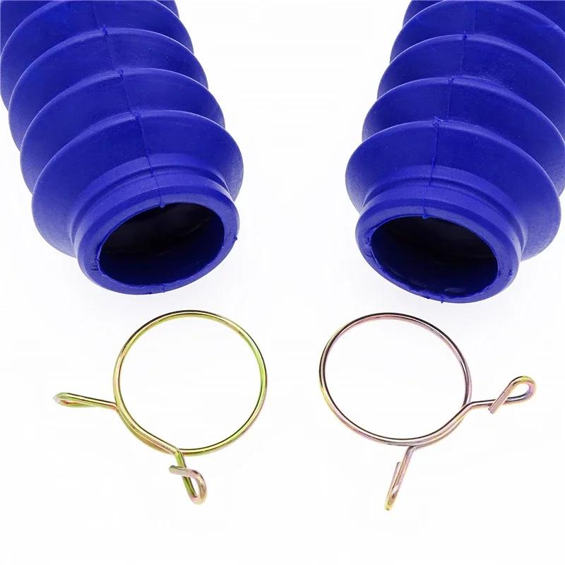 2 Pcs Universal Motorcycle Front Fork Shock Absorber Dust Cover Rubber Dust Proof Sleeve With 3 Colors Selection