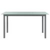 Maison Exclusive - Table de jardin Gris clair 150x90x74 cm Aluminium et verre