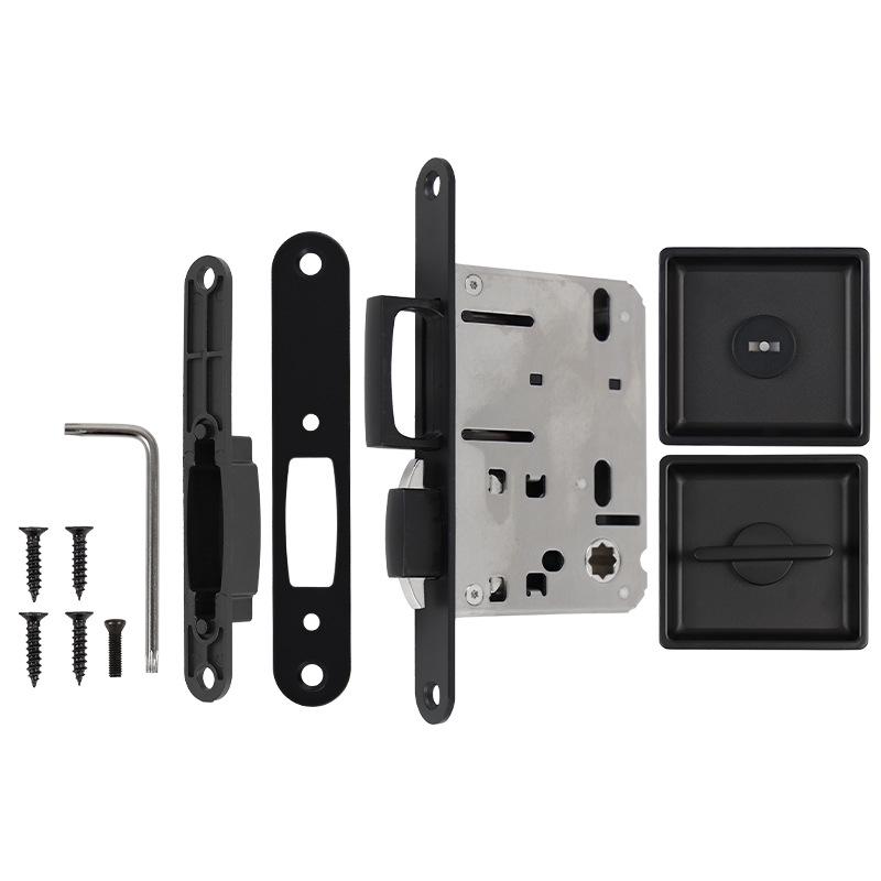 Concealed Privacy Pocket Door Lock with Knob for Sliding Doors