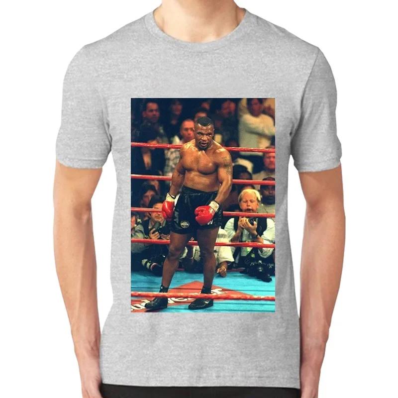 Boxing  Mike Tyson TShirt Summer Cotton ONeck Short Sleeve Sports Fitness Unisex T Shirt New Size S3XL