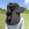 Foldable Sunscreen Cap Breathable Shawl Cap Fashion Bucket Hat  Summer