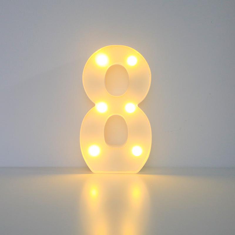 Romantic Letter & Number Lamp - Birthday Proposal Surprise Scene Decoration