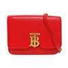 [Pre-Owned] Tb Small Red Leather Tb Shoulder Bag With Detachable Strap - Excellent #1GTUTY2