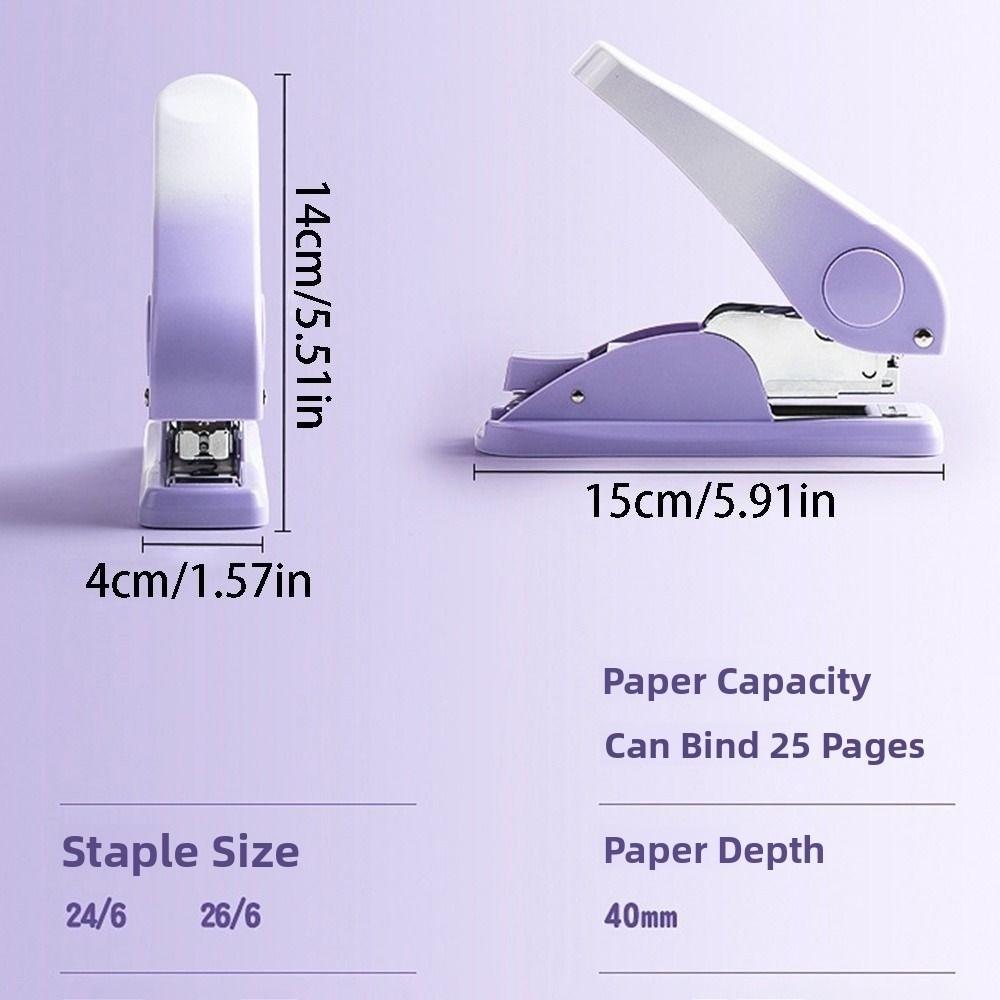 Metal Labor-Saving Stapler Up To 25 Pages Book Binding Machines Desk Stapler  Office School Use