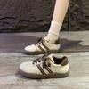 Fashion Sewing Thread Color Blocked Children's Casual Shoes Outdoor New Fashion Kids Non Slip Soft Thick Sole Shoes Round Toe Lace Up