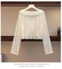 Lace Tie Women's Summer Cardigan - Lightweight Sun Protection Shawl & Airy Short Jacket In Gentle Fairy Style