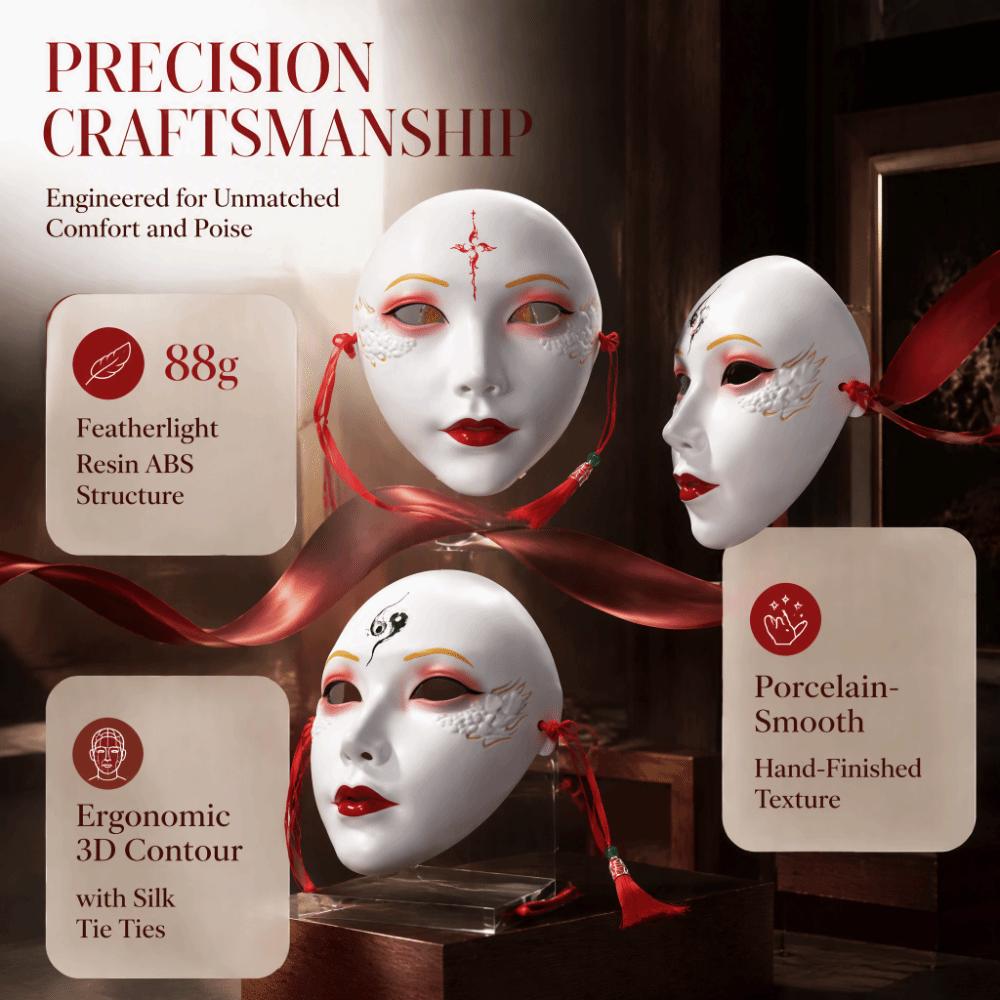 Hand-Painted Anime Mask Full Face Masquerade Mask Diy Project Cosplay Mask  Costume Party