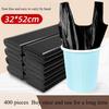 Extra-Thick Vest-Style Garbage Bags  | Medium-Large Size Black Trash Bags for Home Kitchen Bathroom | Heavy-Duty Portable Household Waste BagsRQSL-001