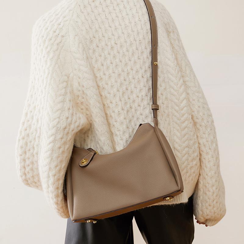 High-End Genuine Leather Shoulder Crossbody Bag