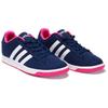 Adidas Neo Advantage Cf Comfortable Versatile Shock Absorbing Non-Slip Durable Low-Top Tennis Shoes Women Sneakers Deep-Blue White B74203